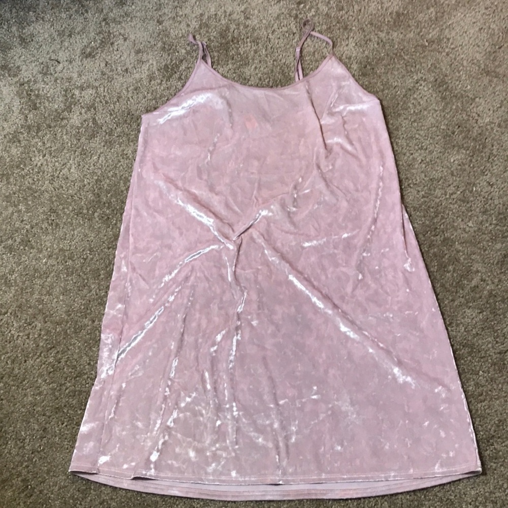 Pale pink crushes velvet Victoria secret nightgown